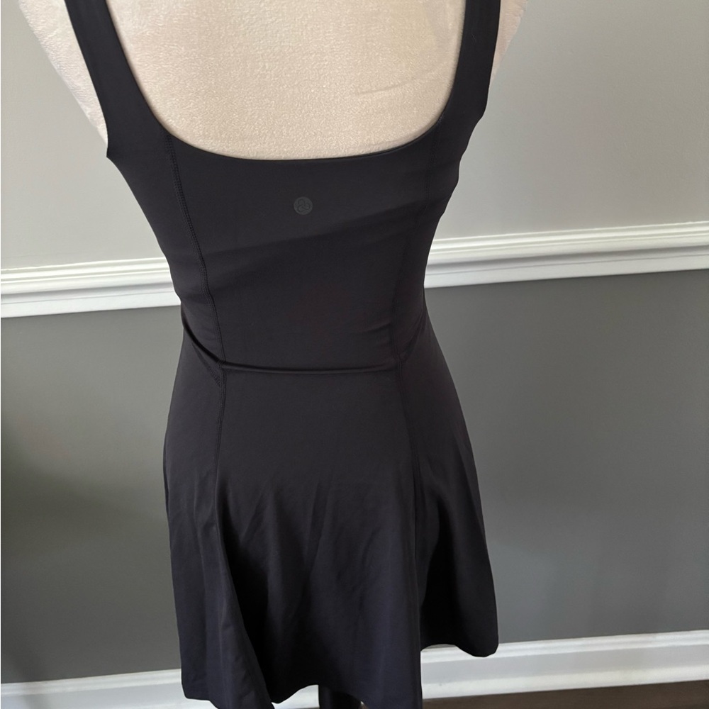 Zella Classic Black Tank Dress W/Built In Shorts - Picture 2 of 5